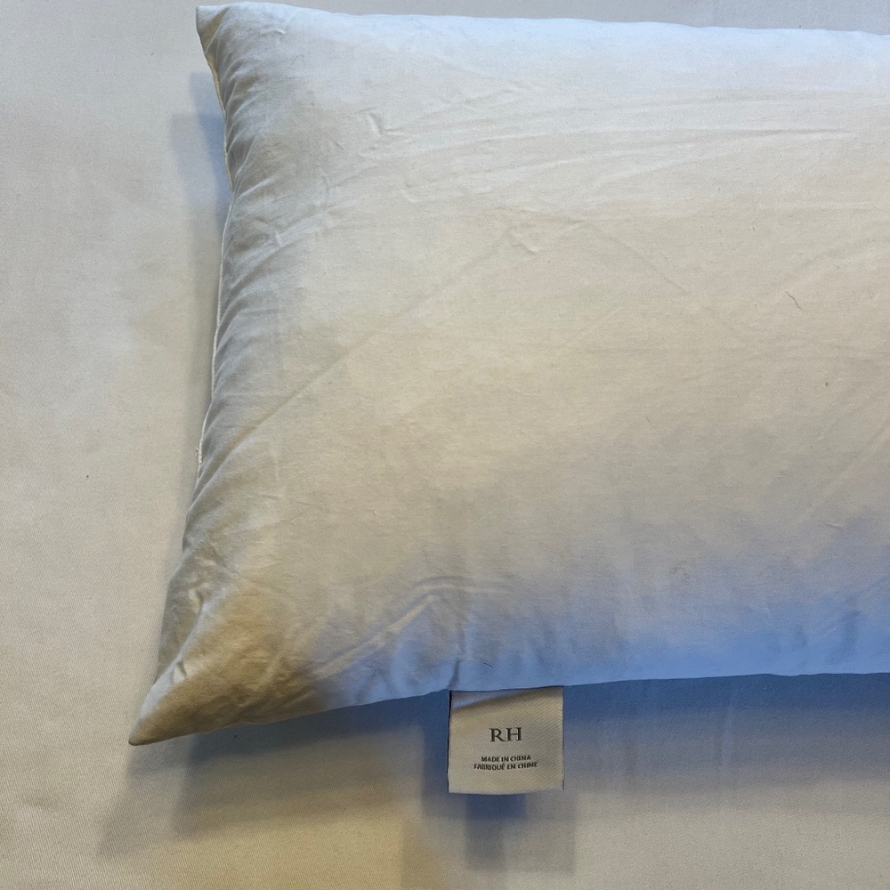 *FIRM PRICE* RESTORATION HARDWARE BROWN ITALIAN MOTTLED CHENILLE LUMBAR PILLOW - Picture 8 of 11